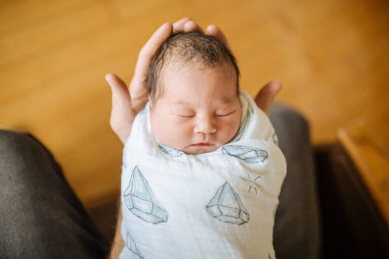 Gemma at one day old.