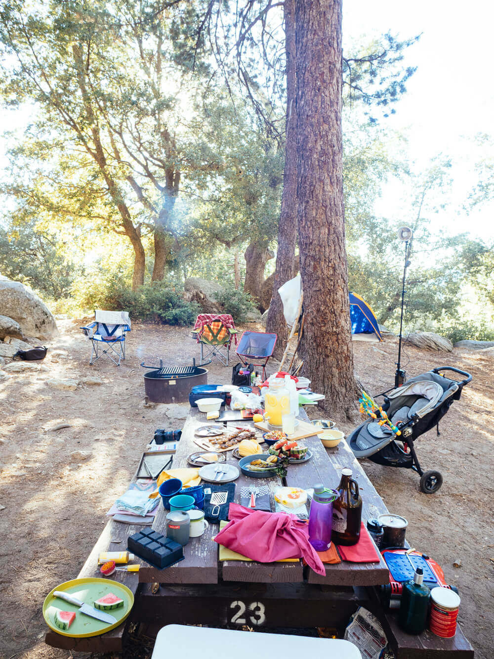 Food and props abound at a cookbook photo shoot