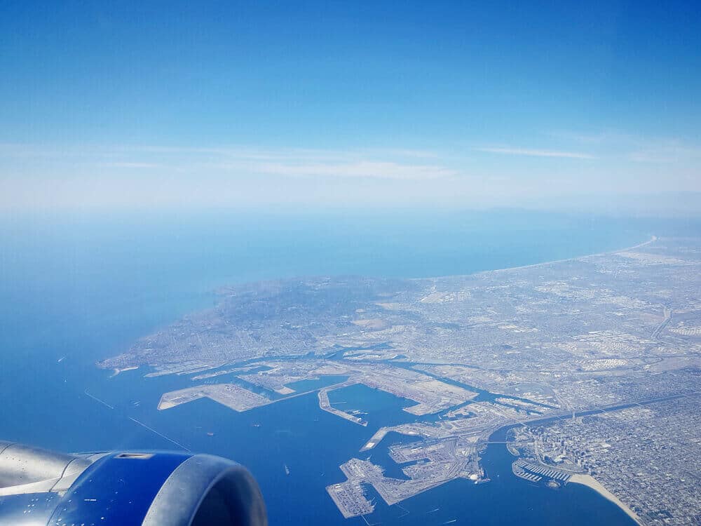 Looking down over the South Bay