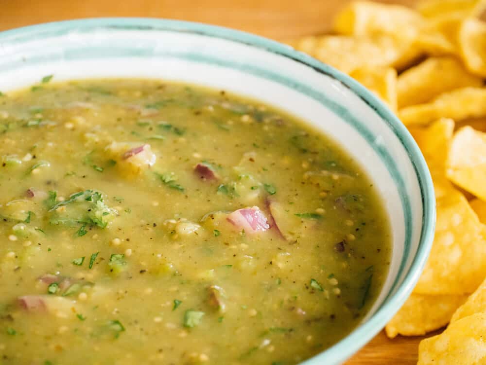 Green tomato salsa verde