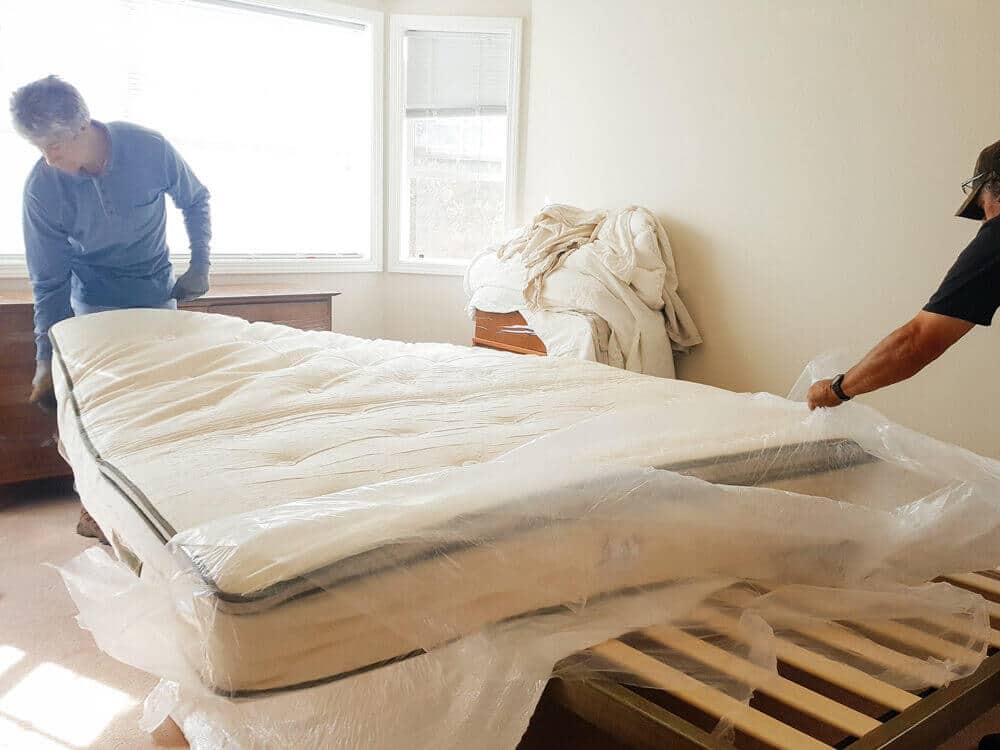 An Avocado pillowtop mattress expands like magic after unboxing