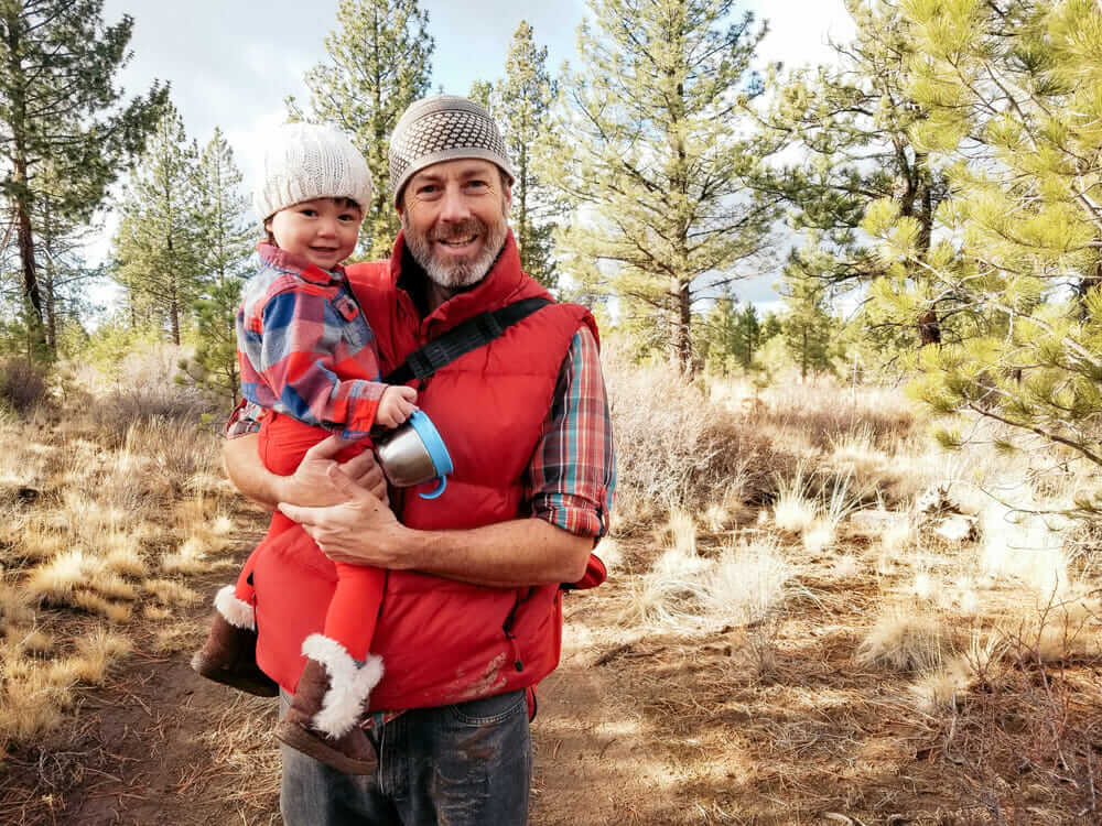 Family Christmas tree cutting adventure