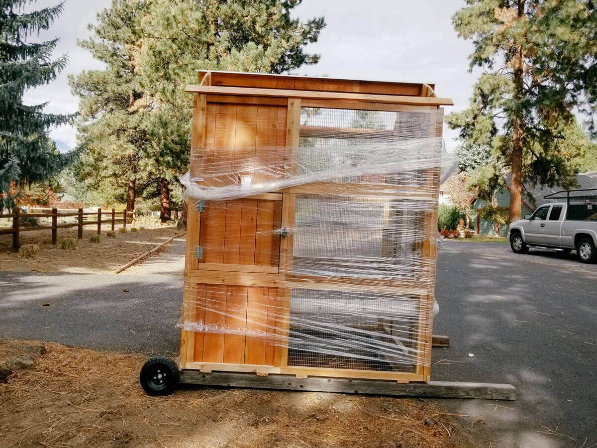Chicken coop fully assembled and delivered to my door