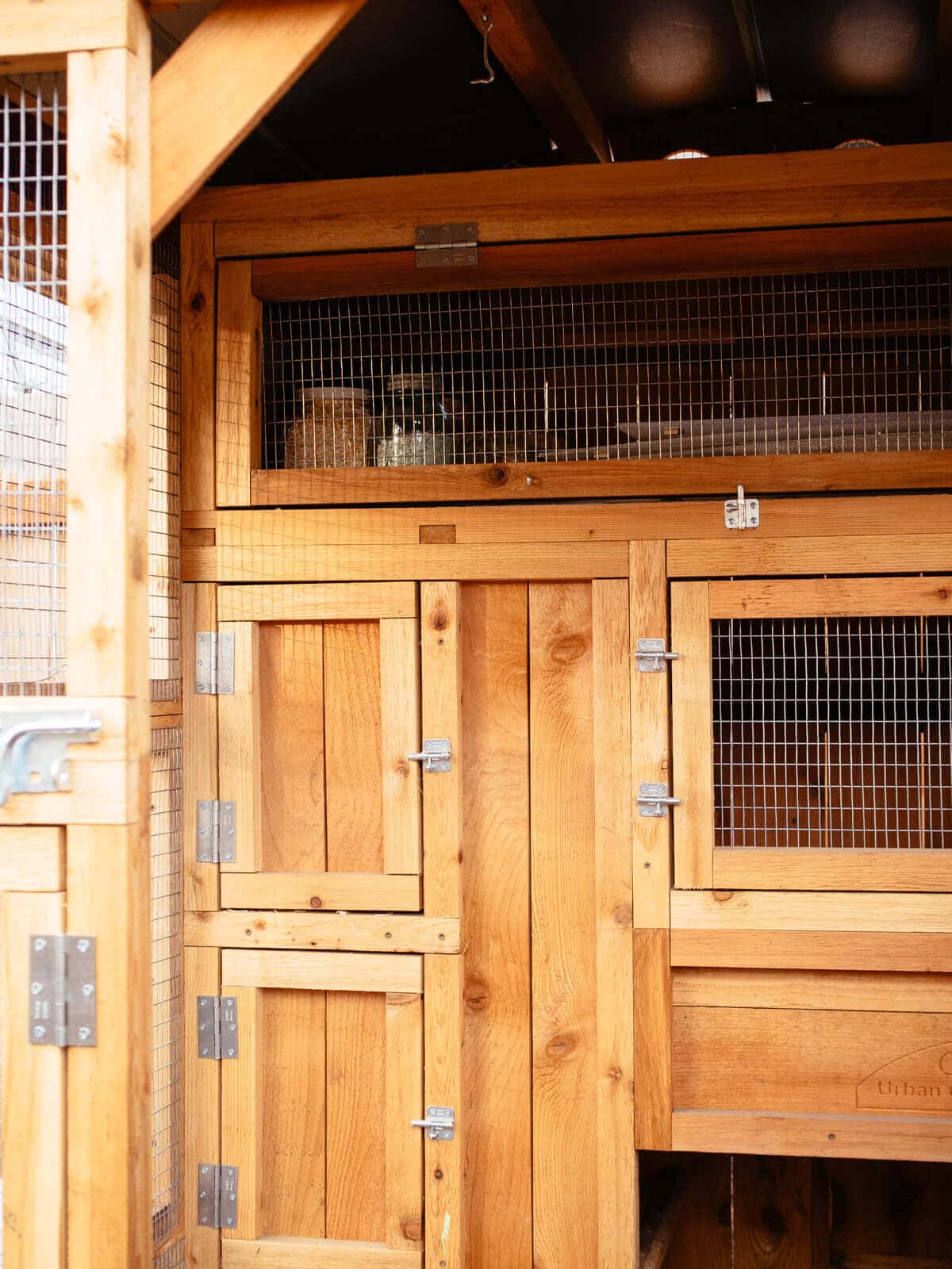 Cedar wood interior of my new chicken coop