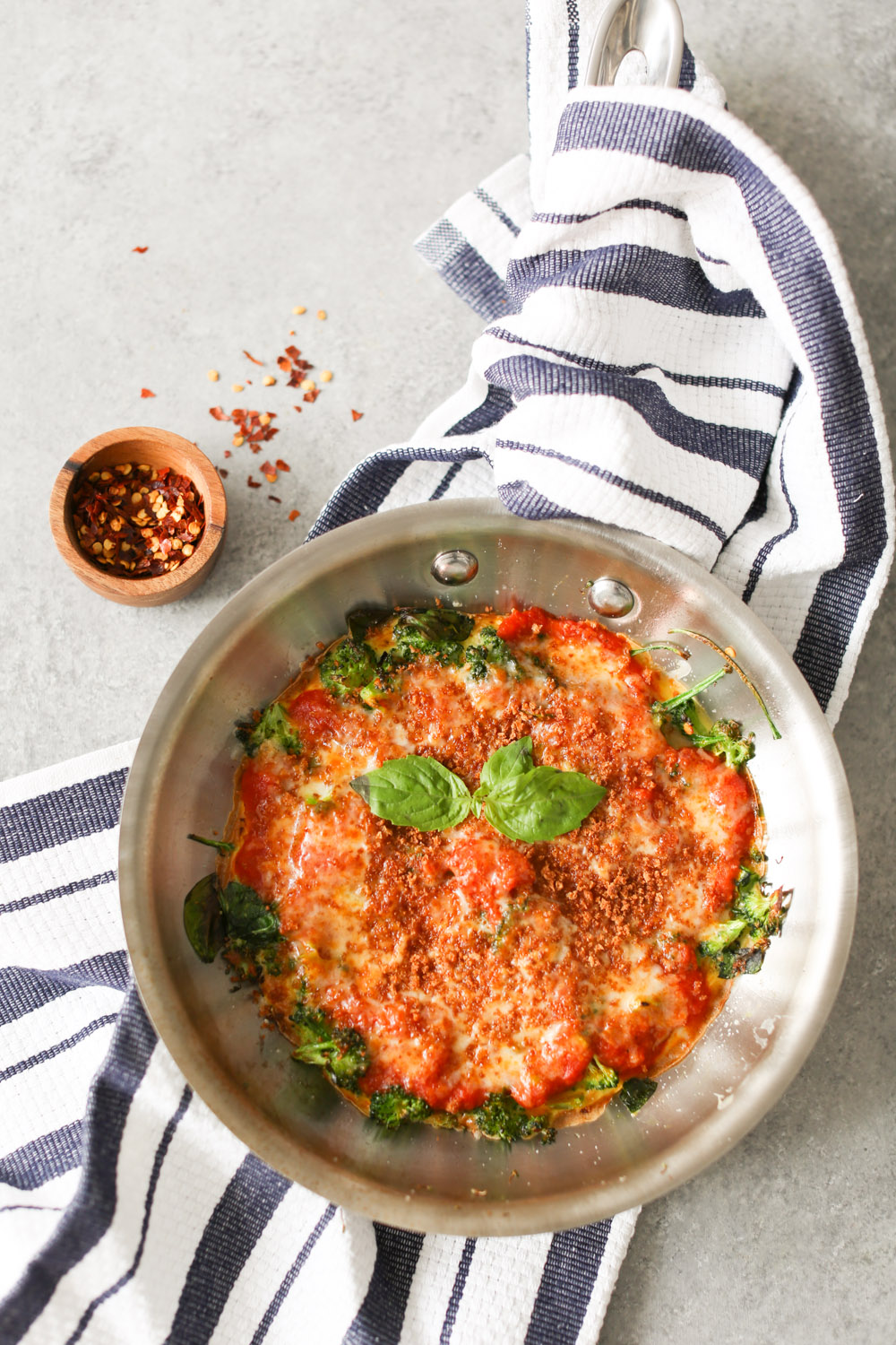 Personal Broccoli Parm Frittata