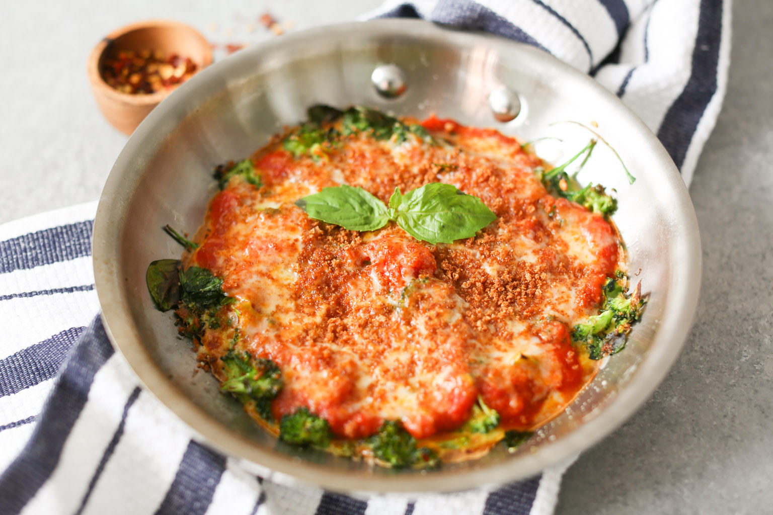 Personal Broccoli Parm Frittata