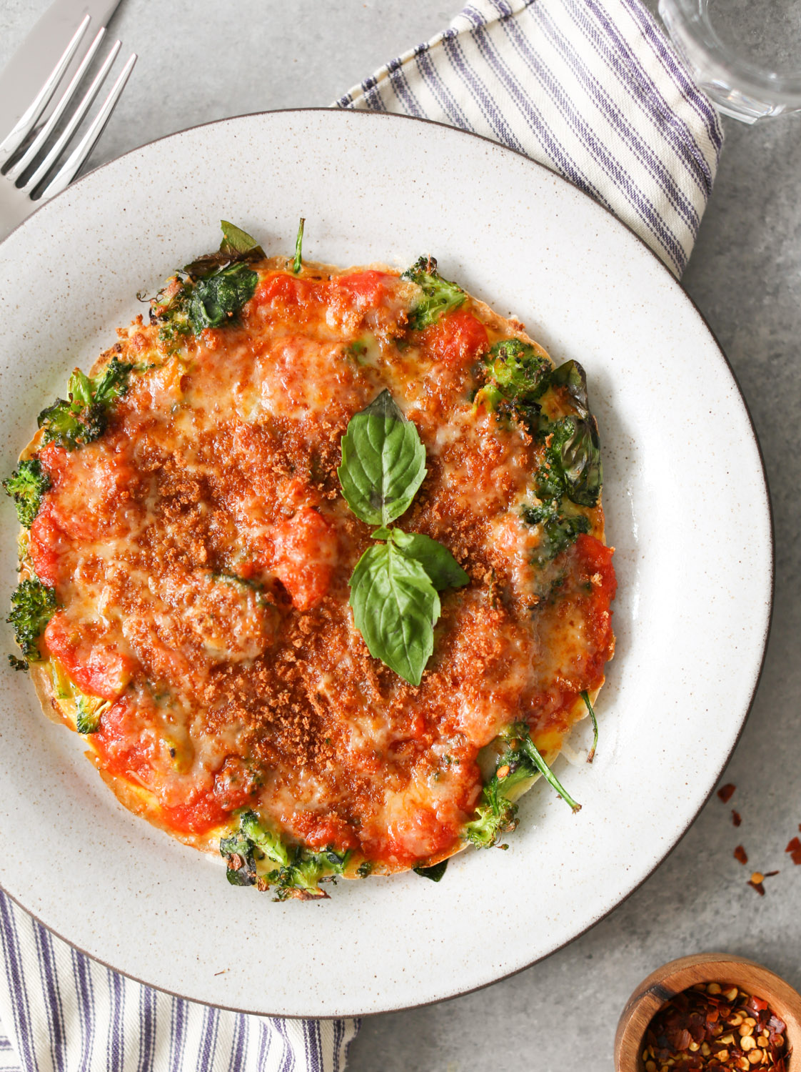 Personal Broccoli Parm Frittata