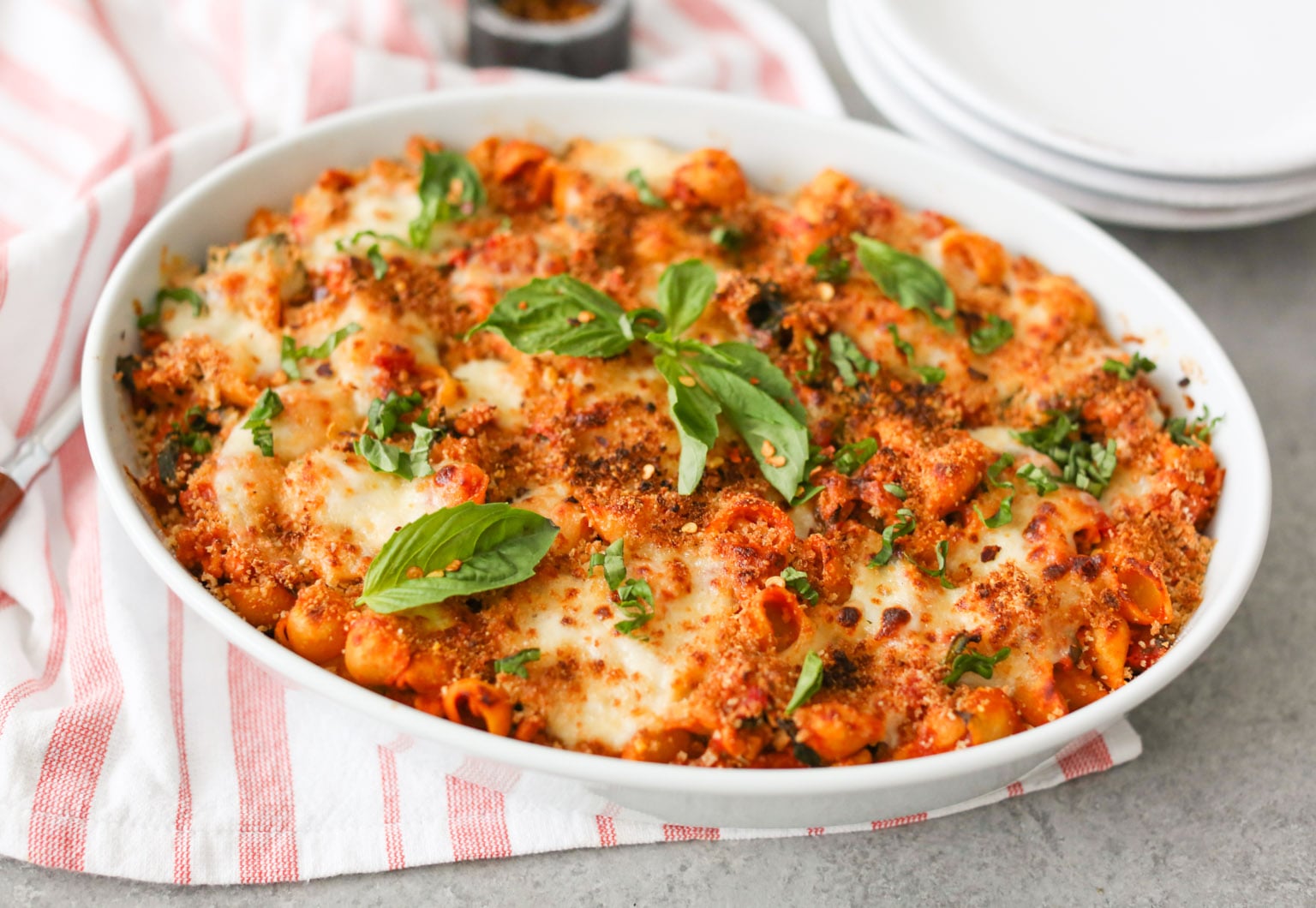 Healthy Chicken Parmesan Pasta