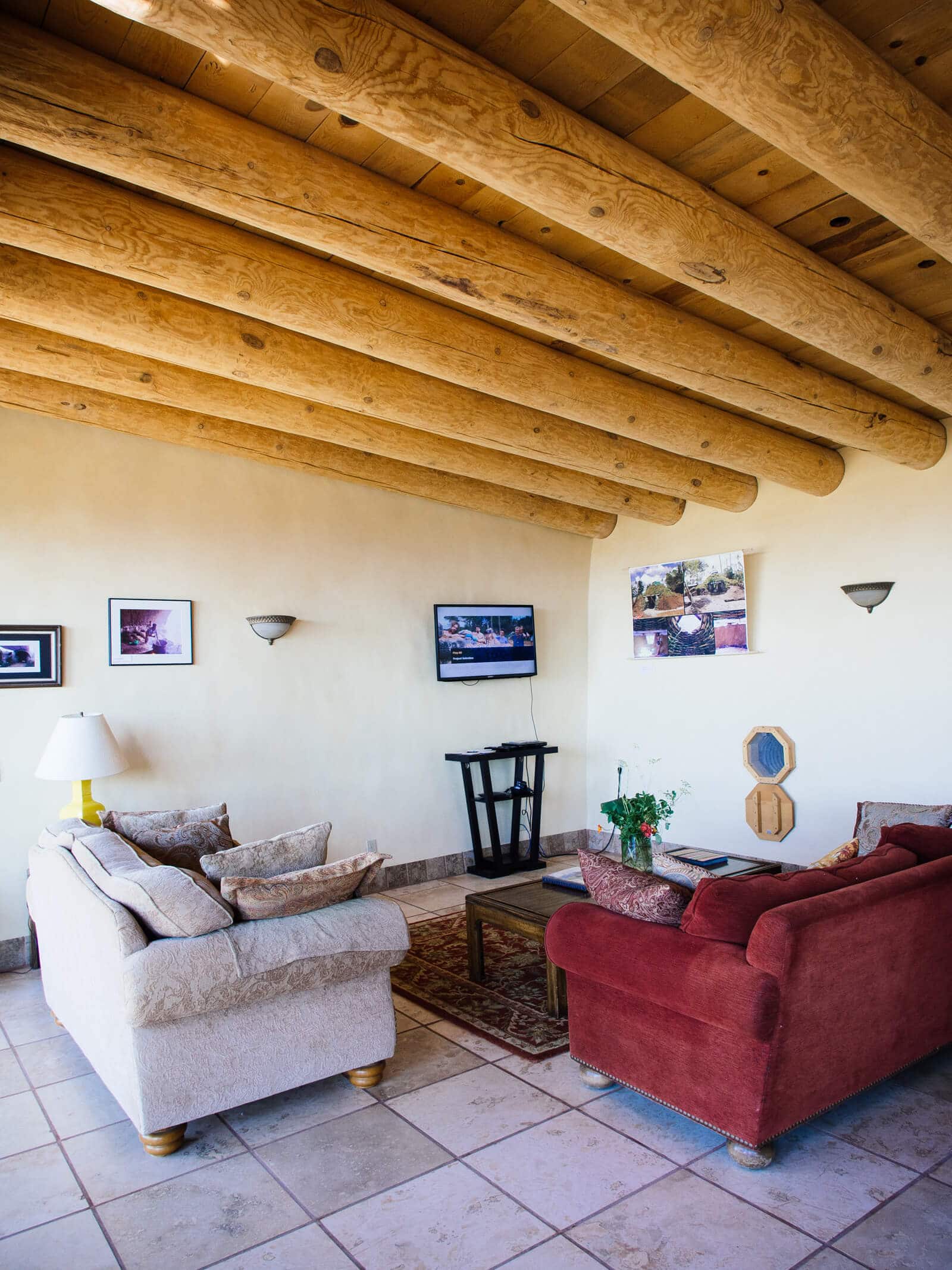 Earthship living room