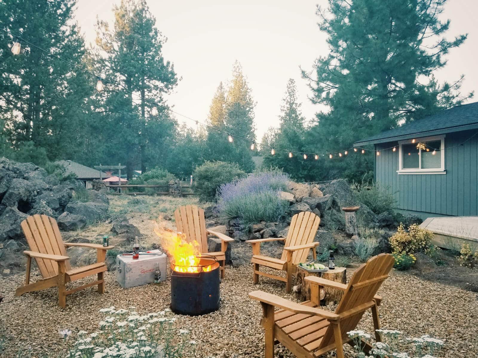 Getting ready to gather around a fire