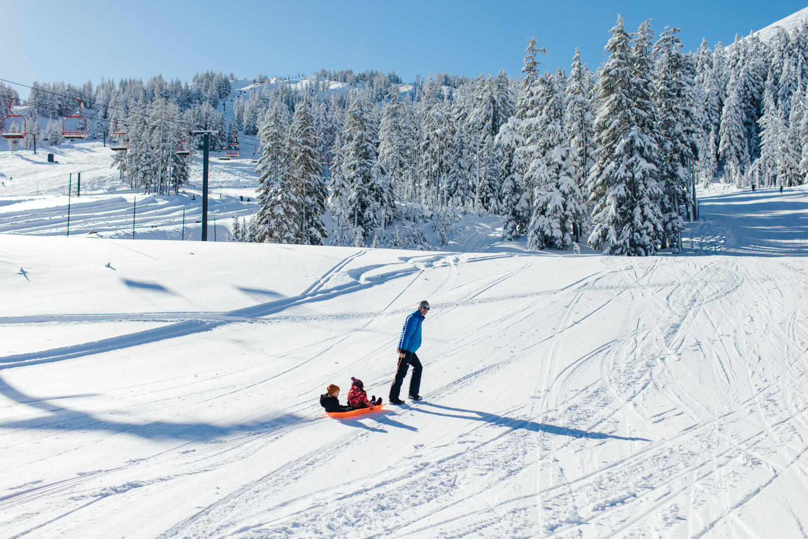 Christmas day sledding