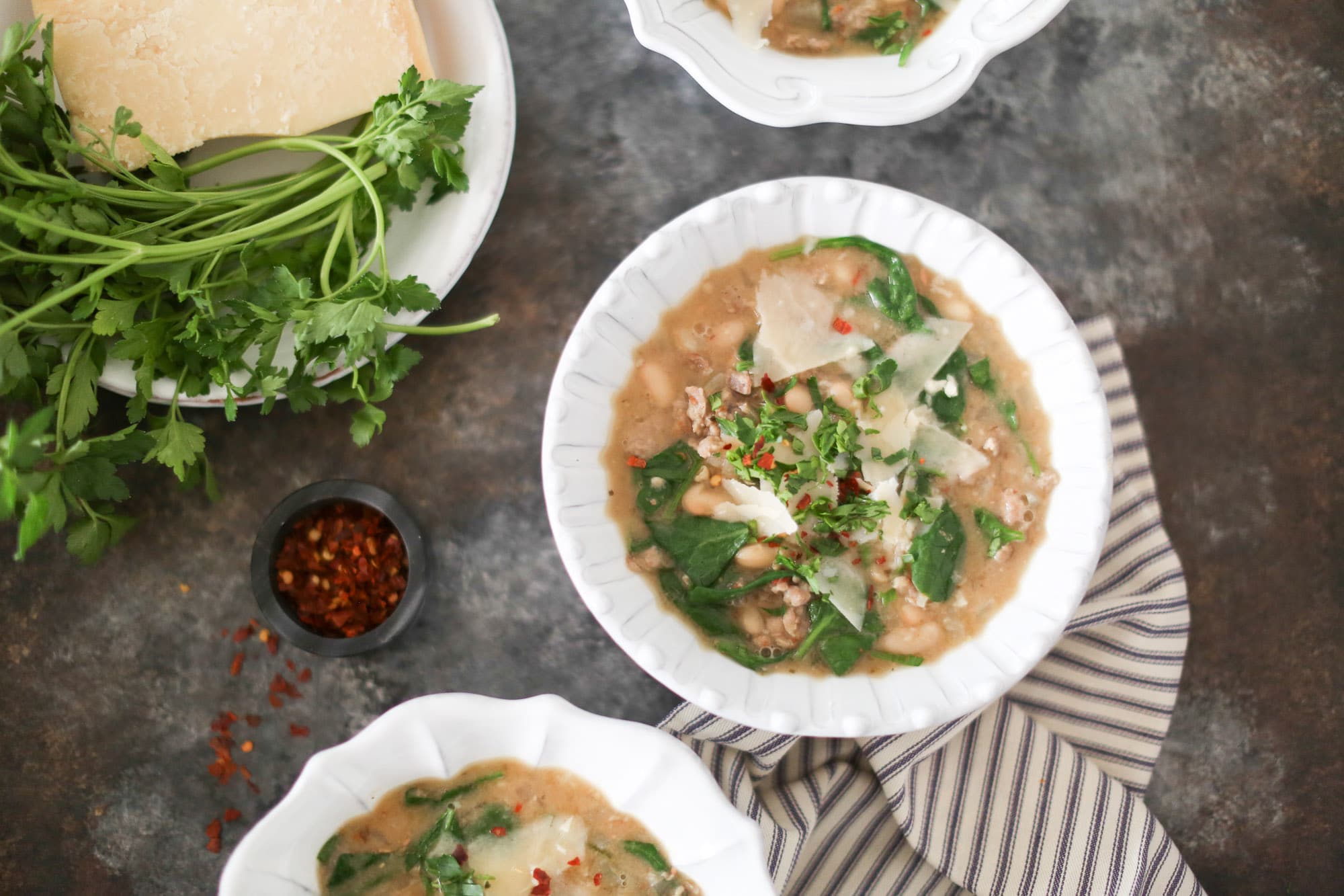 Simple Sausage and White Bean Soup