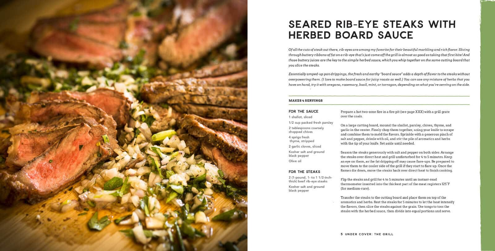 Seared ribeye steak recipe