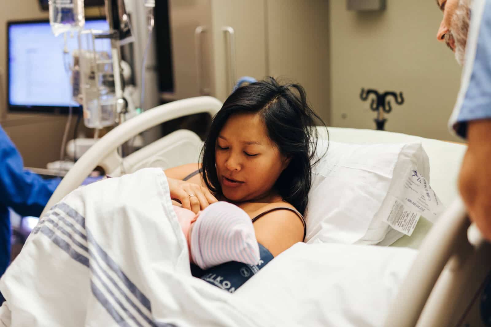 The first moments with a newborn