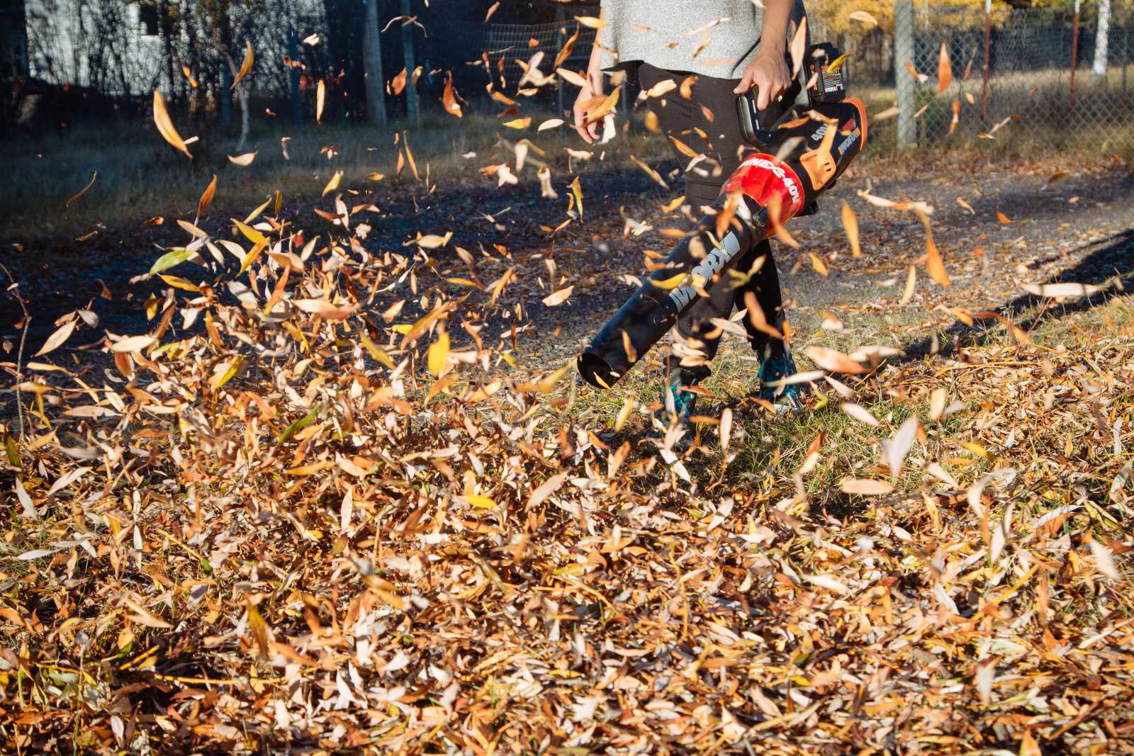Fall garden cleanup using my favorite WORX garden tools