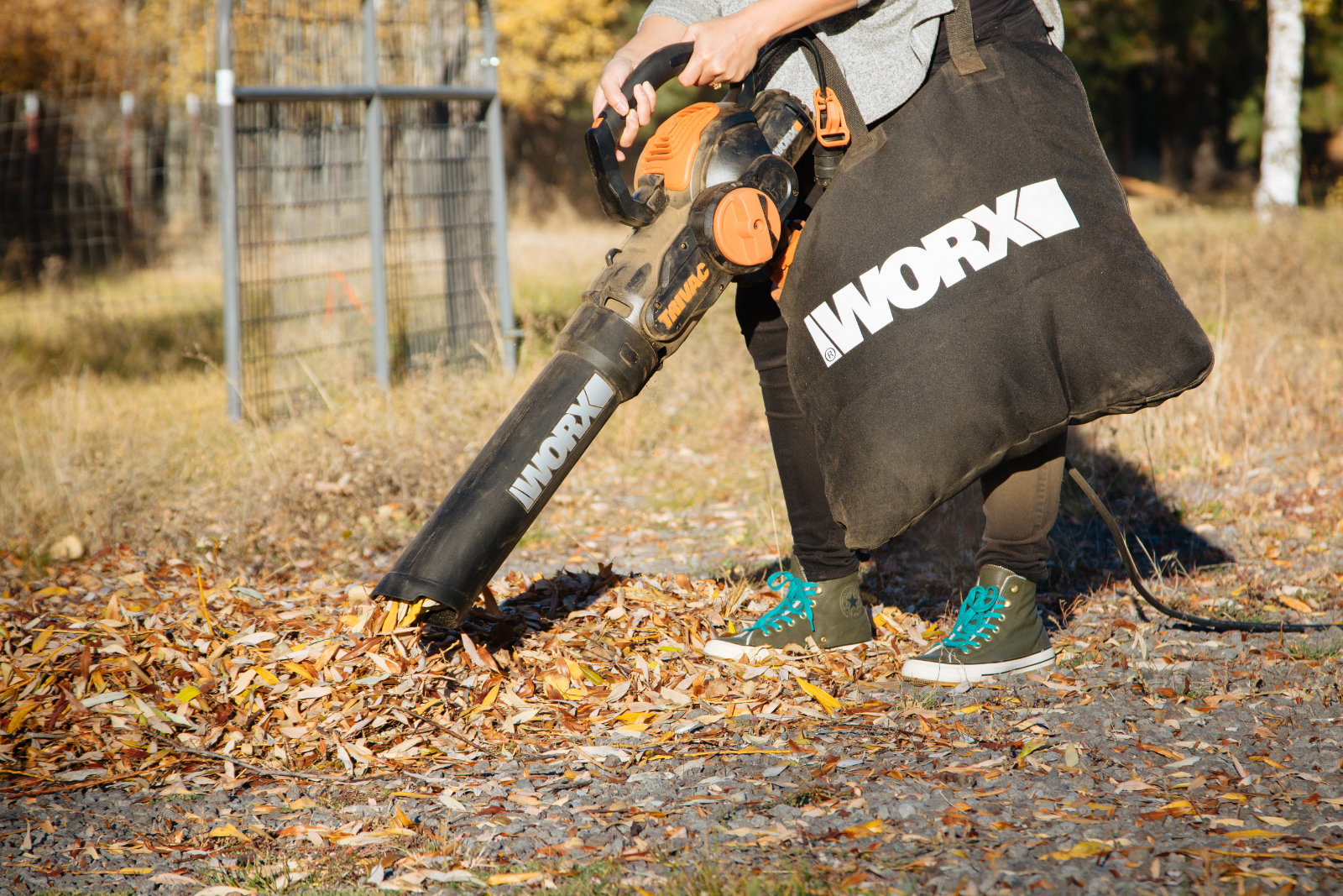 WORX TRIVAC 3-in-1 blower, yard vacuum, and leaf mulcher