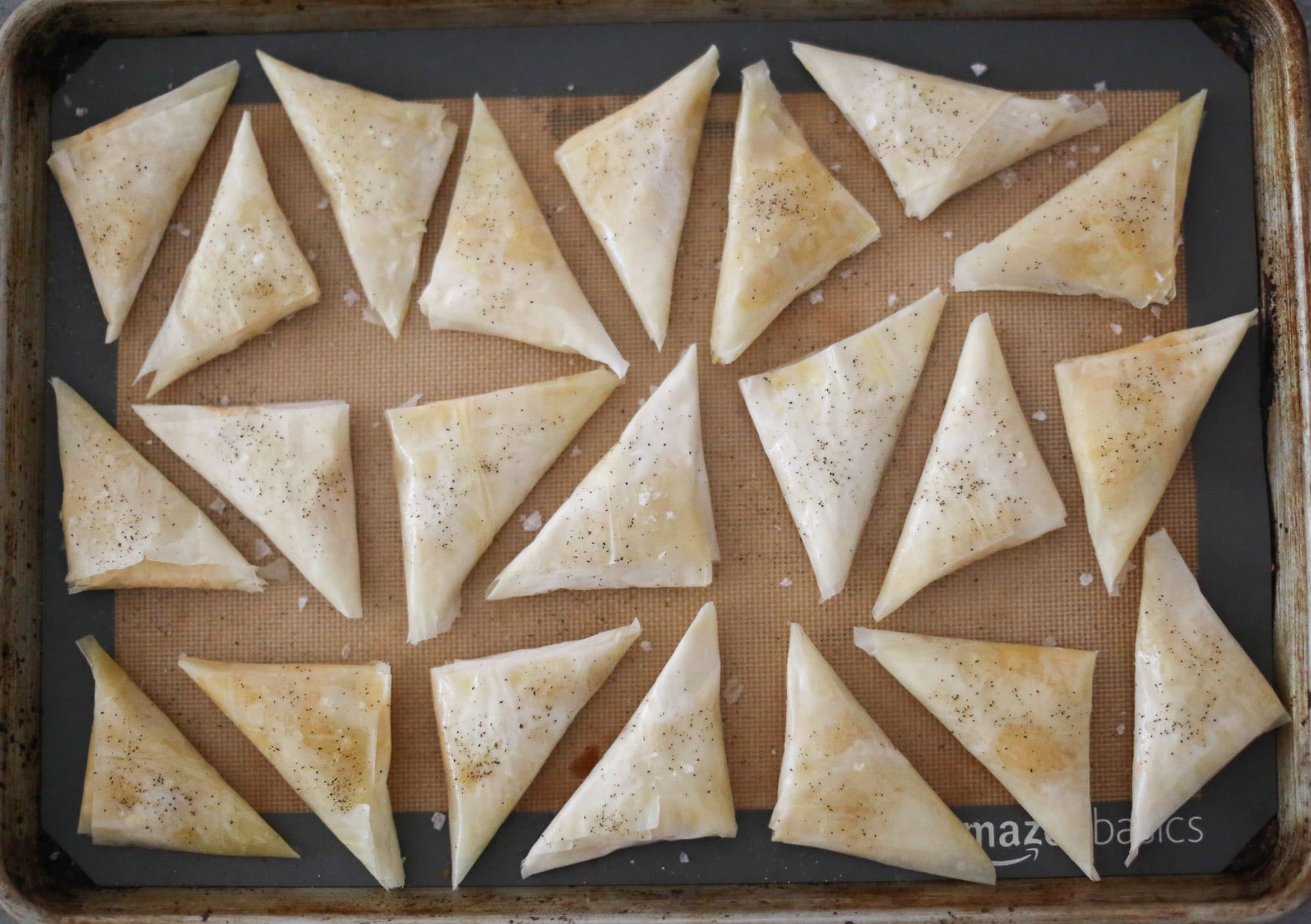 harvest squash phyllo turnovers