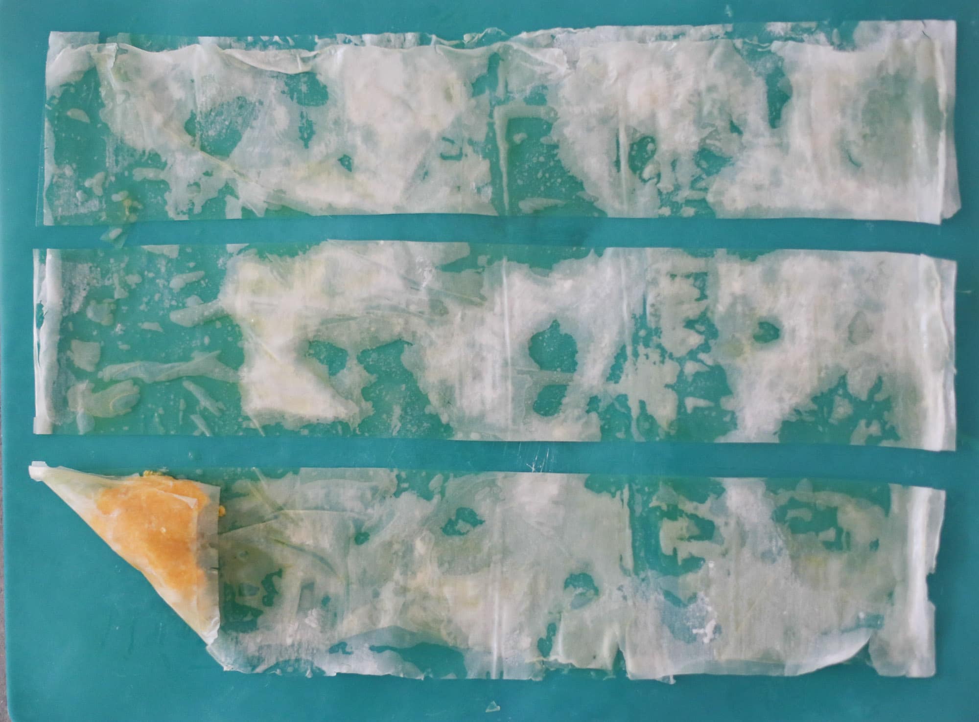 harvest squash phyllo turnovers