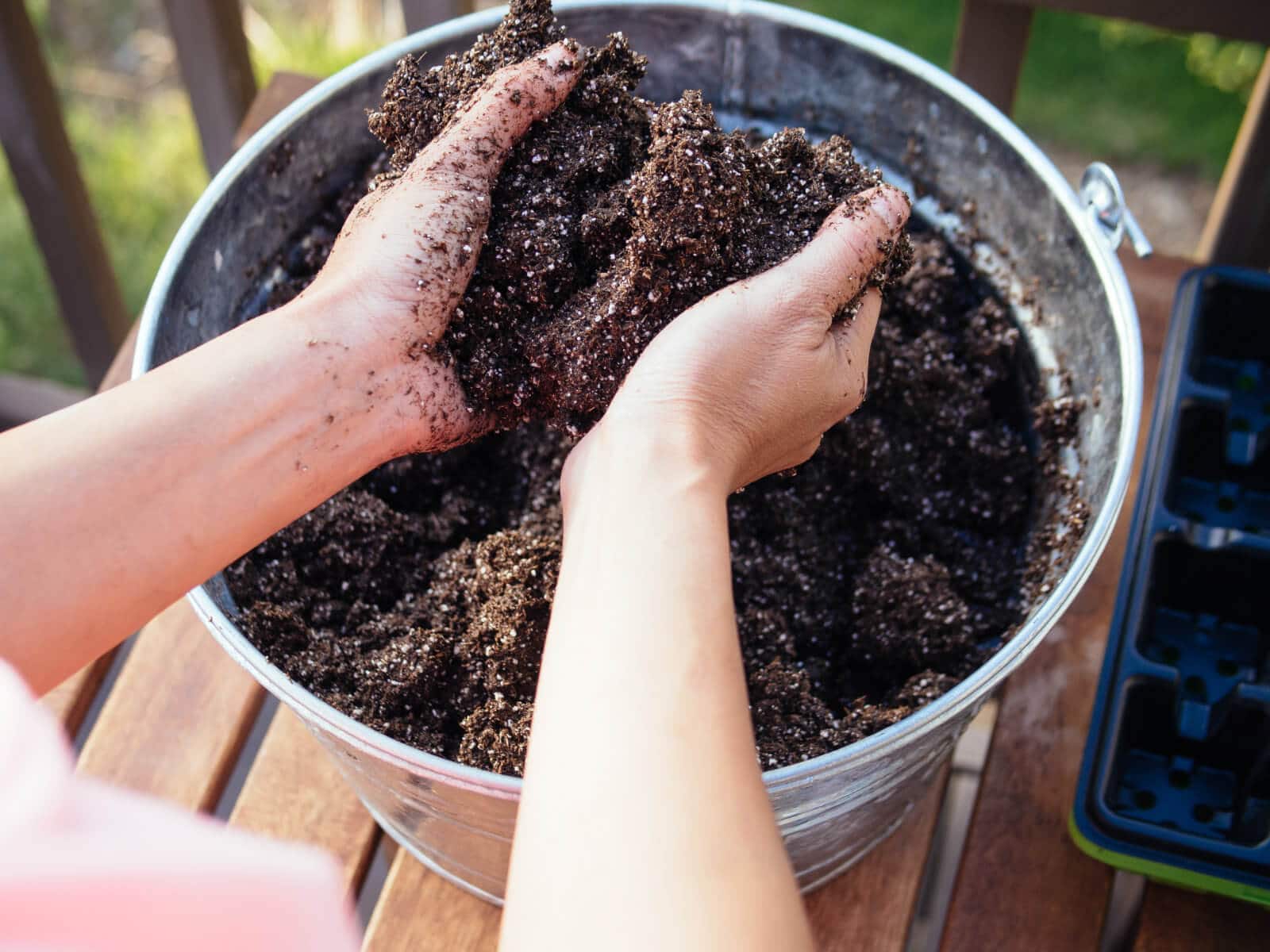 Homemade seed starting mix