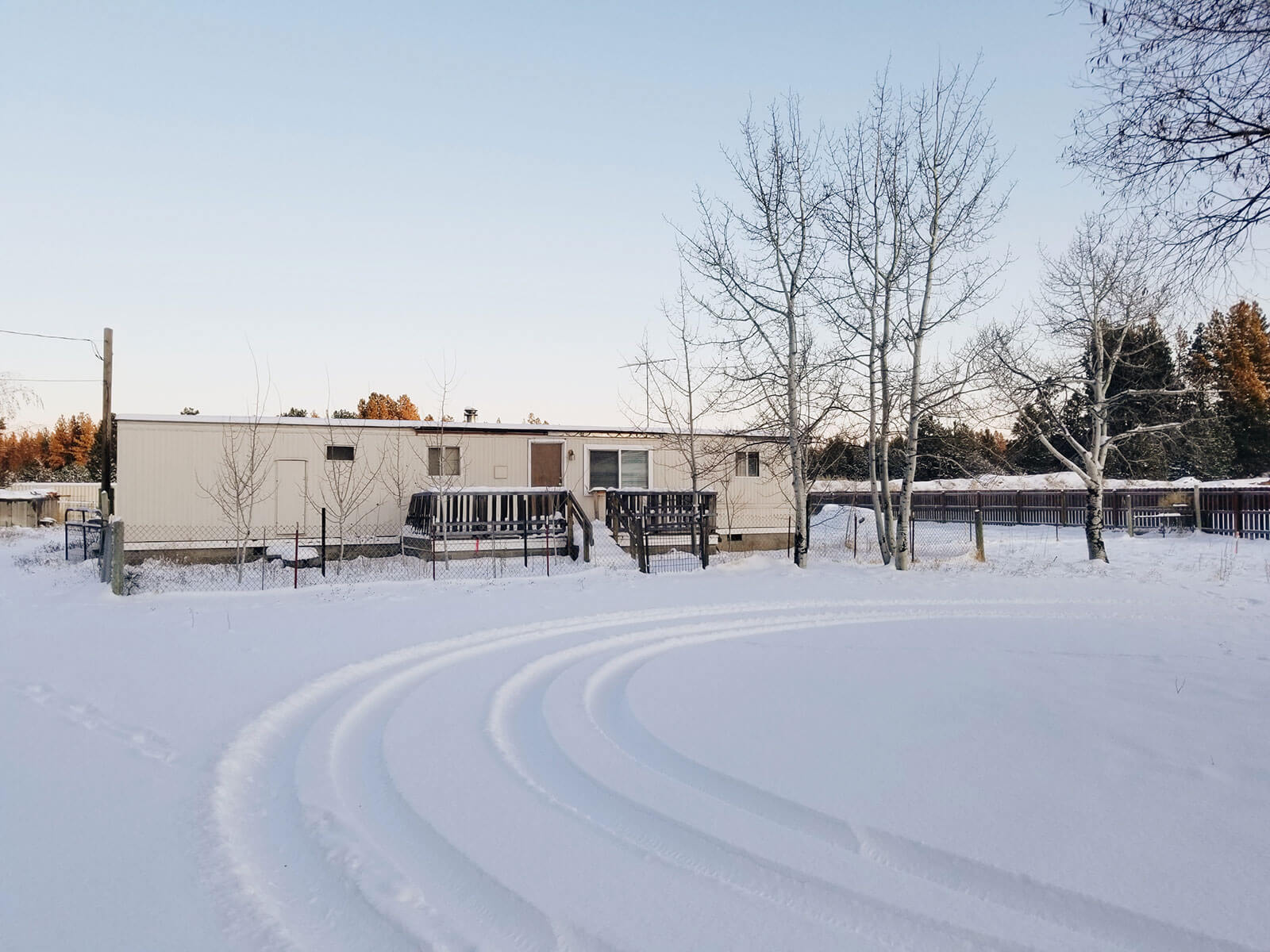 Fresh snowfall on our Central Oregon property