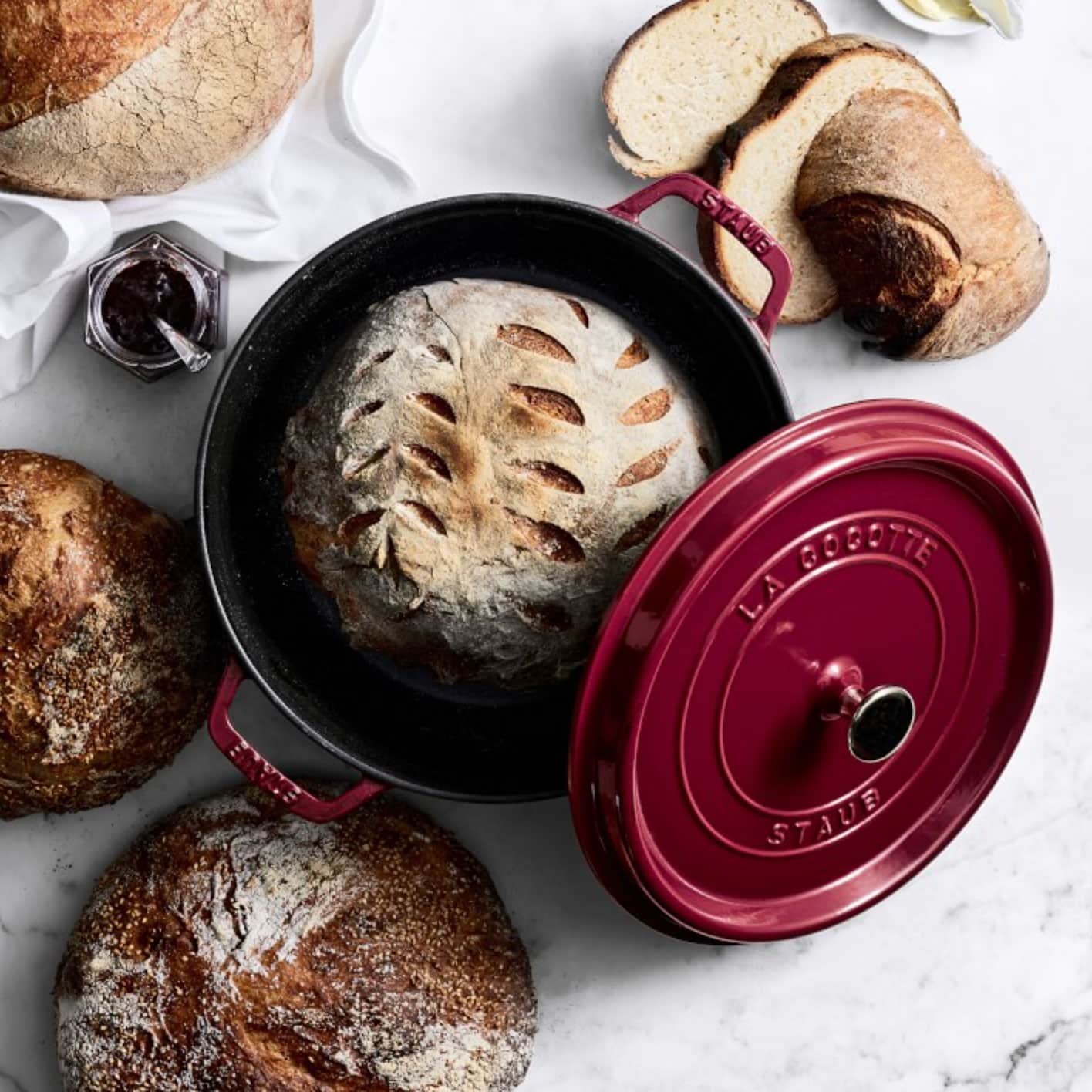 Staub enameled cast iron dutch oven